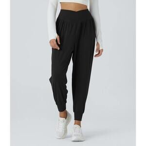 NWT Halara High Waisted Crossover Pocket Waffle Yoga Joggers Size XS